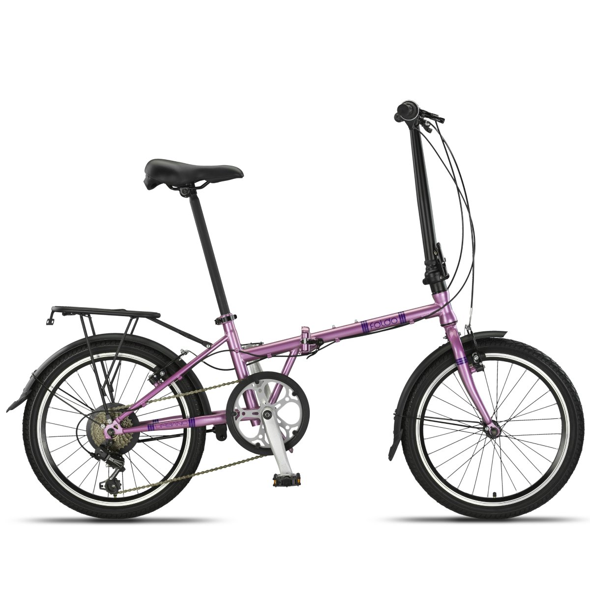 Sulankstomas dviratis Foldo Urbano Ultra 20 (URB.2006), violetinė