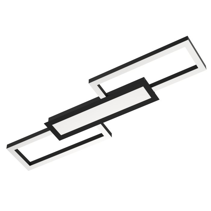 Lubinis LED šviestuvas EGLO MONIROTE, 37W 4450lm 3000-6500K 78x26x4,5cm, juodos/baltos sp.-0