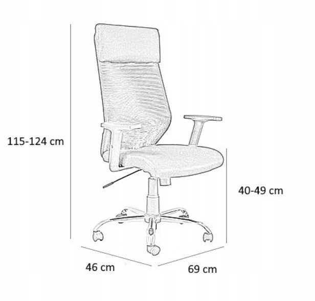 Biuro kėdė Q-211, juoda - 2