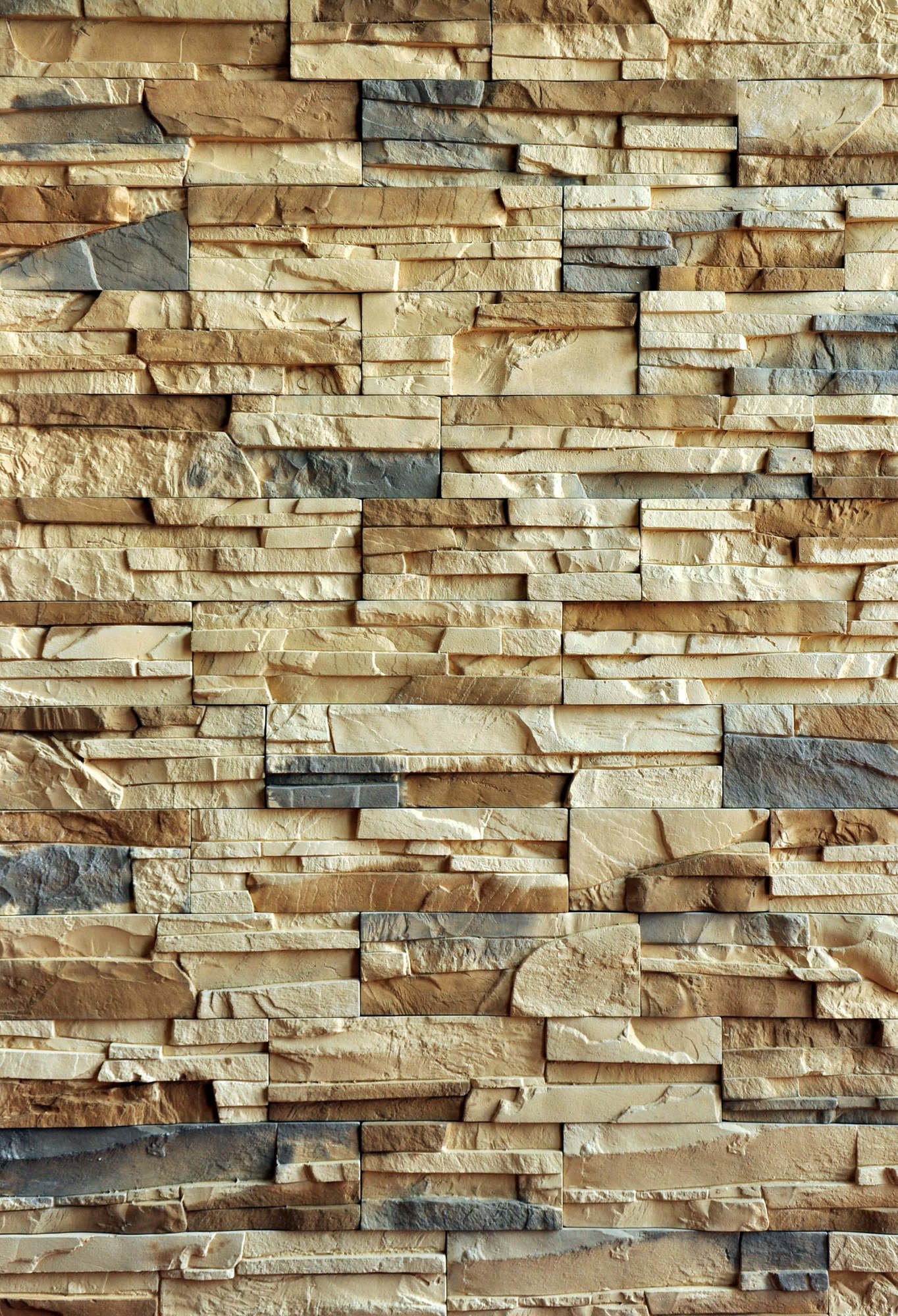 Dekoratyvinio akmens plytelės MADAGASCAR CREAM, 18/24,5/33/39,5 x 9,3 cm, 0,48 m2