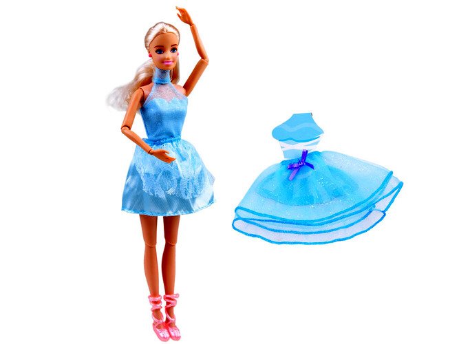 Lėlė Anlily su mėlyna suknele - 4