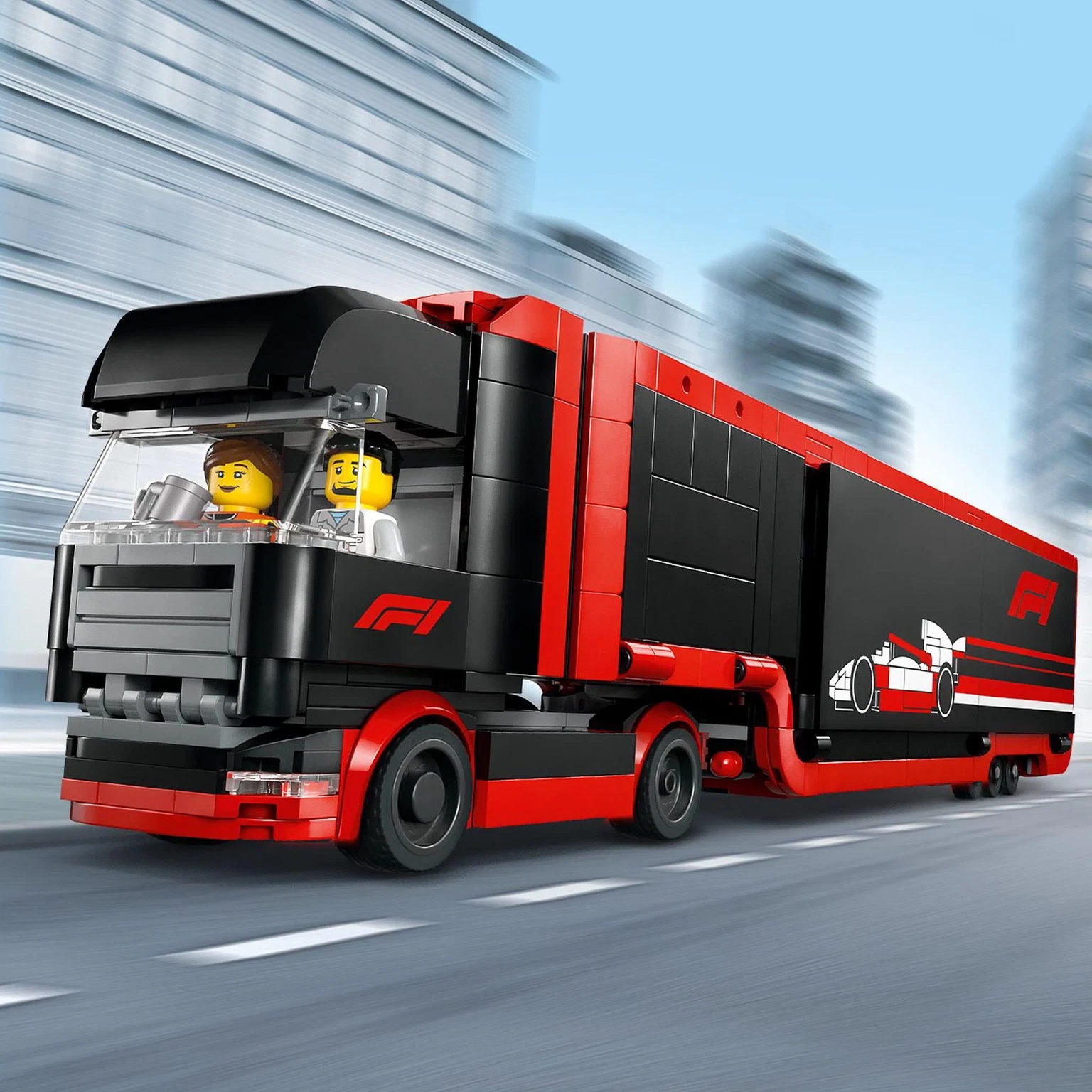 Konstruktorius LEGO City F1® Truck with RB20 & AMR24, 60445 - 4