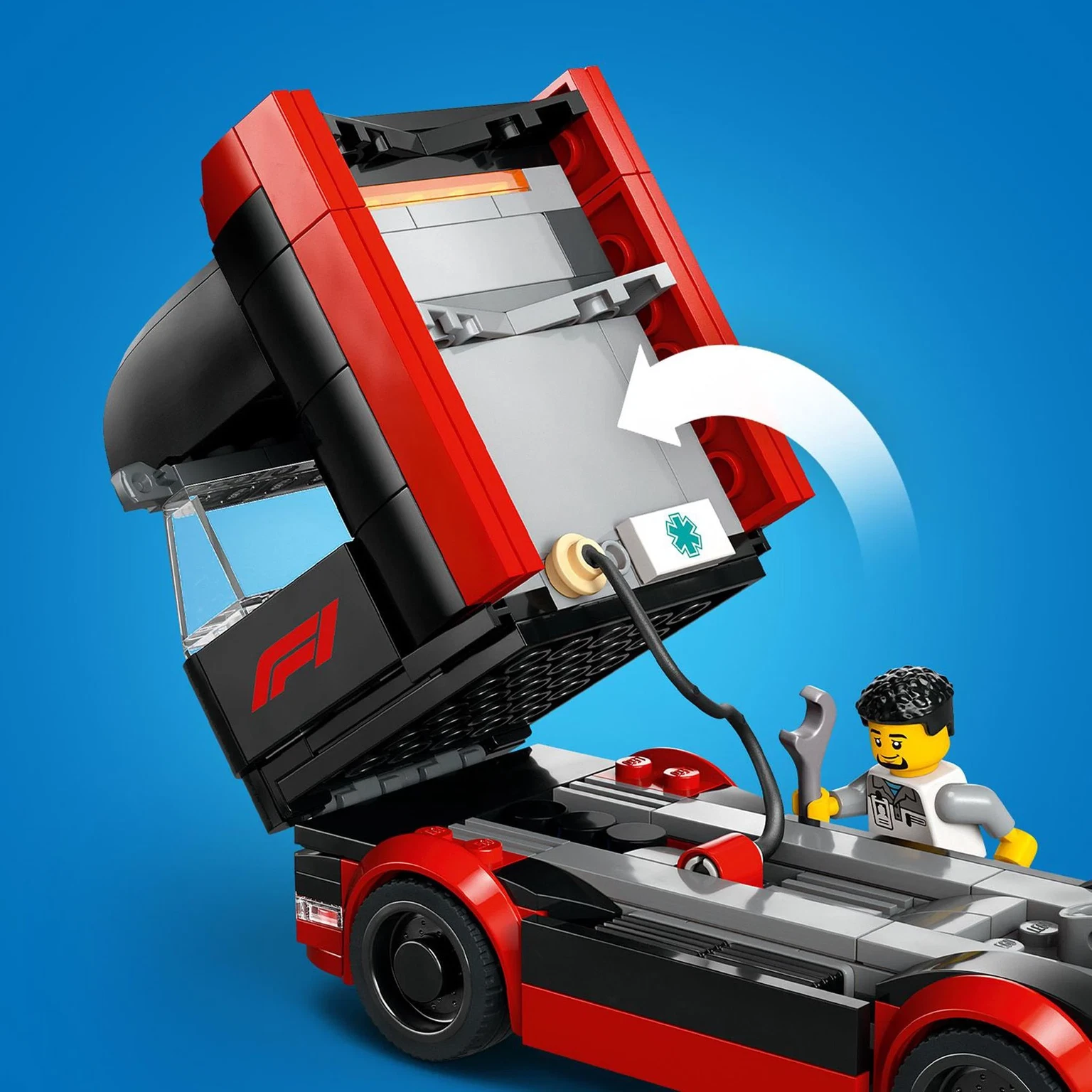 Konstruktorius LEGO City F1® Truck with RB20 & AMR24, 60445 - 6