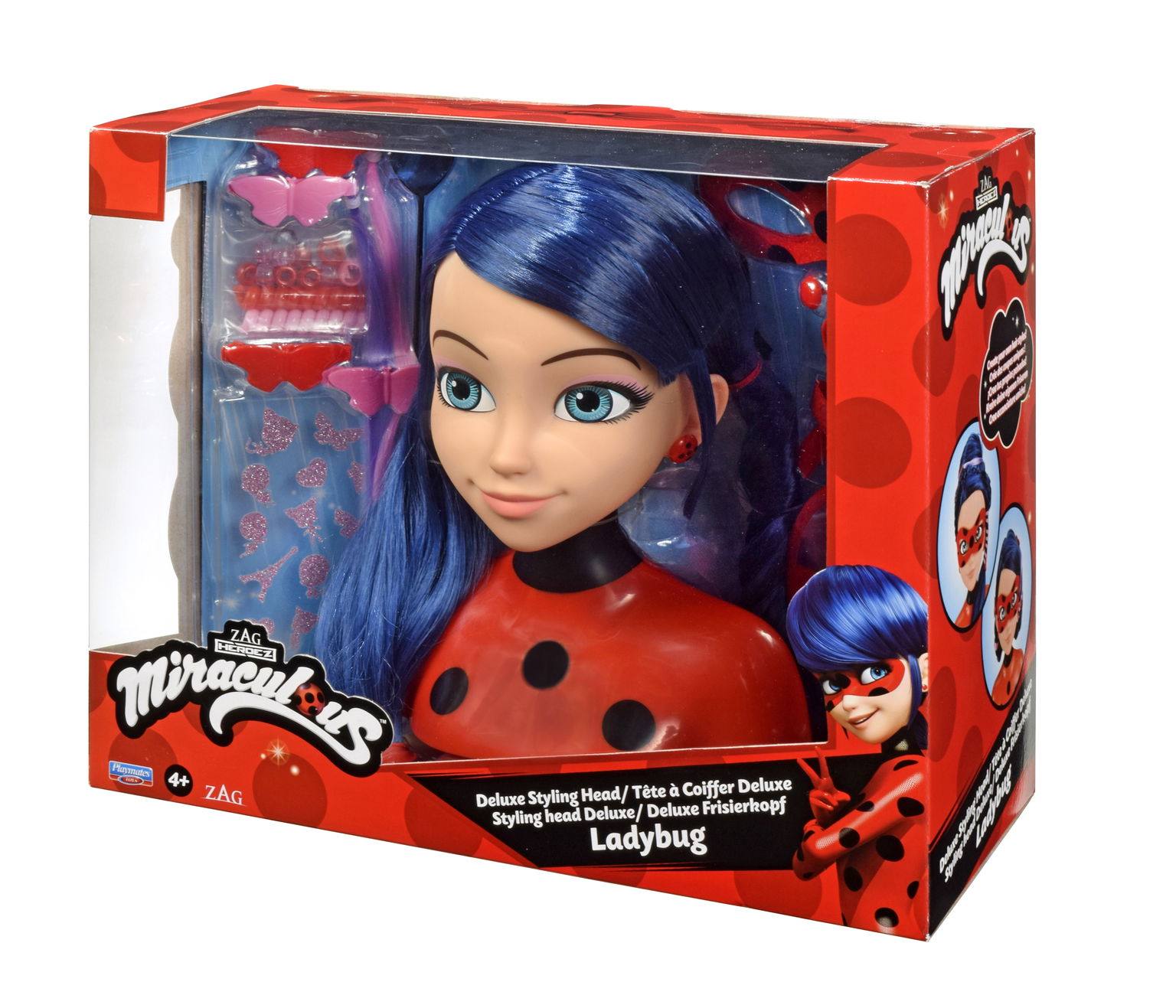 MIRACULOUS lėlės galva puošimui Ladybug Deluxe, 50247 - 2