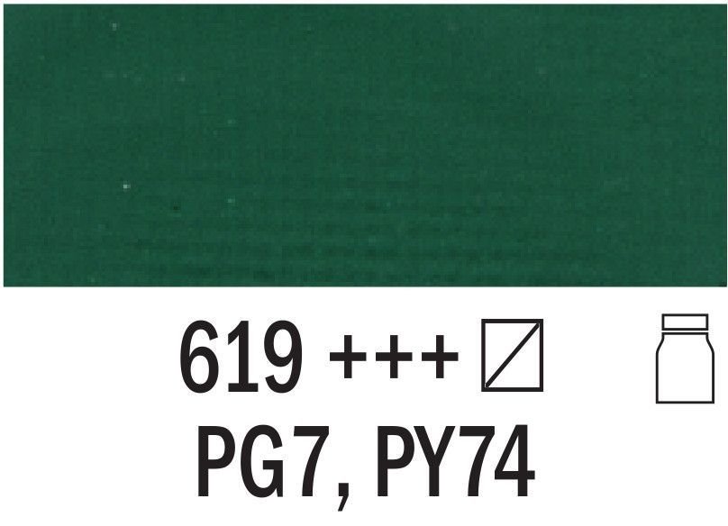 Akriliniai dažai AC, žalios sp., 75 ml