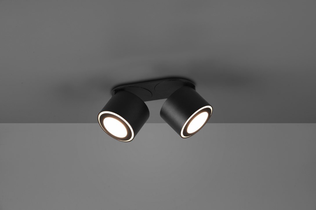 Taškinis LED šviestuvas TRIO Taurus, 2 x 5W, 3000K, 2 x 450lm, juodos sp., 8 x 18 x 10 cm - 3