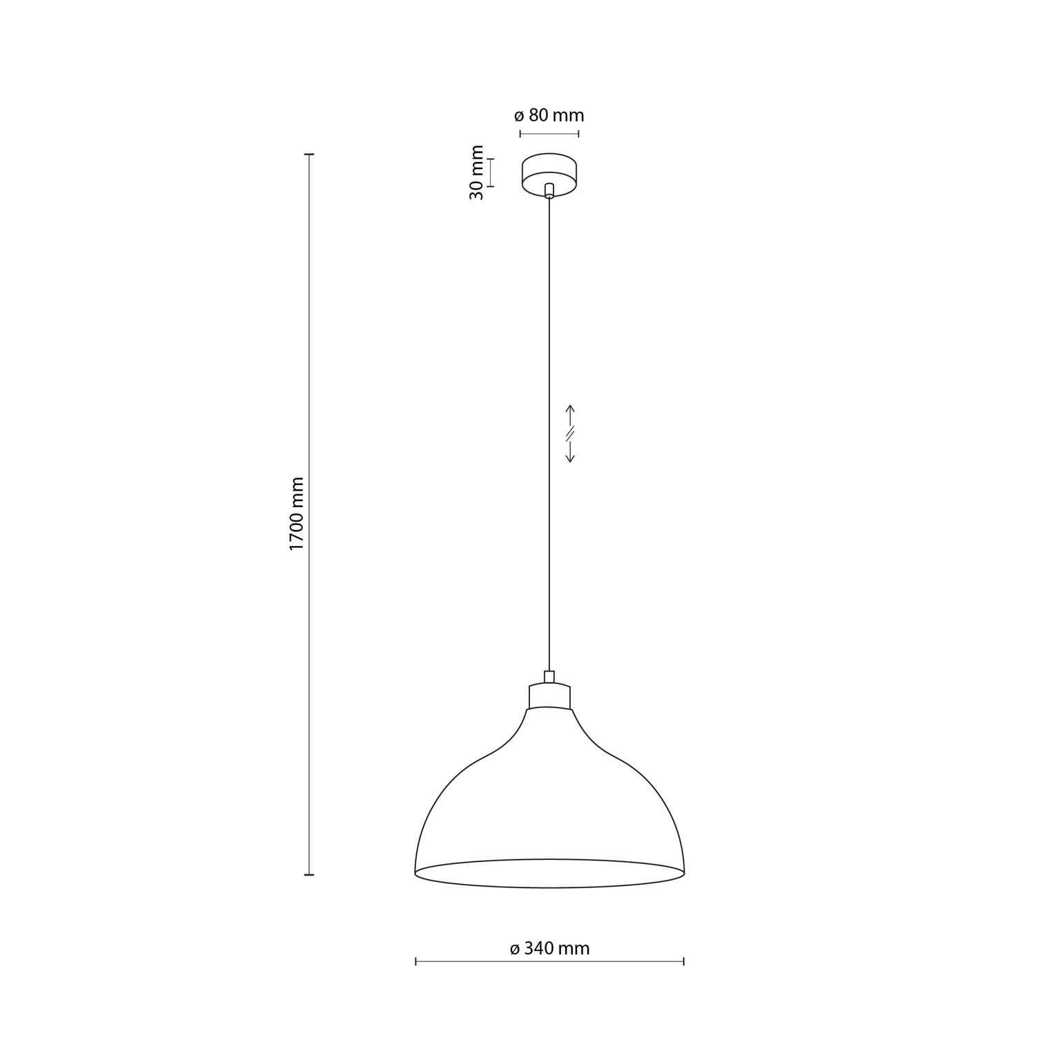 Pakabinamas šviestuvas TK LIGHTING CAP MINT 1, 1xE27 15W LED-2