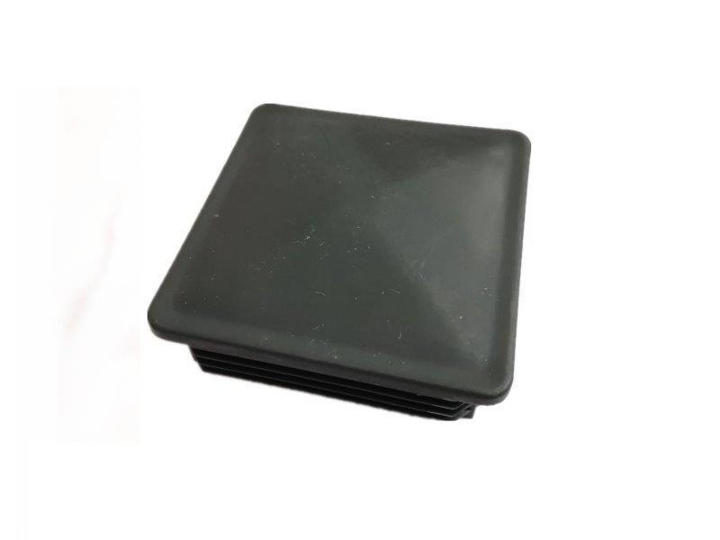 Įkalamas stulpo dangtelis, plastikinis, juodos sp., 60 x 60 mm, 10 vnt.-0