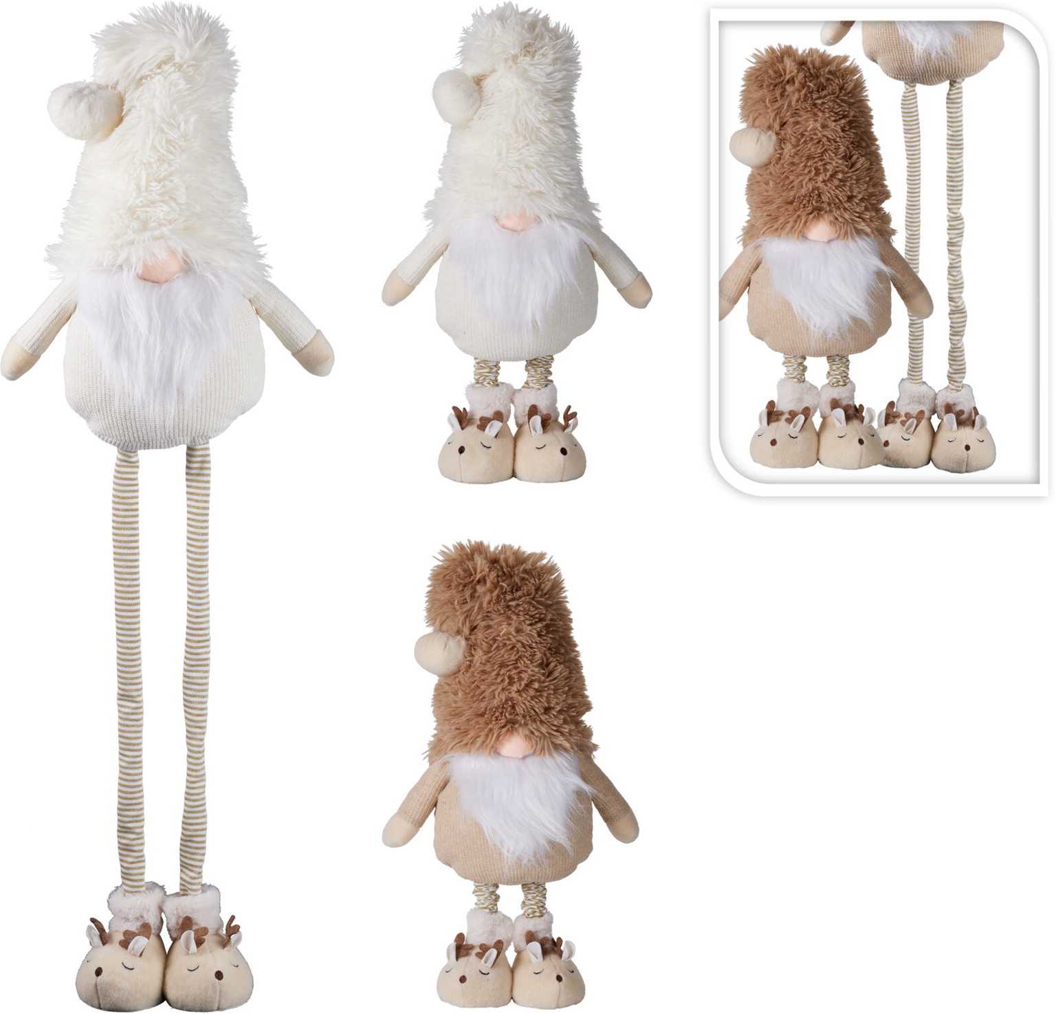 Kalėdinis nykštukas GNOME, 2 spalvų, 2 rūšių, 50 cm, 1 vnt-0