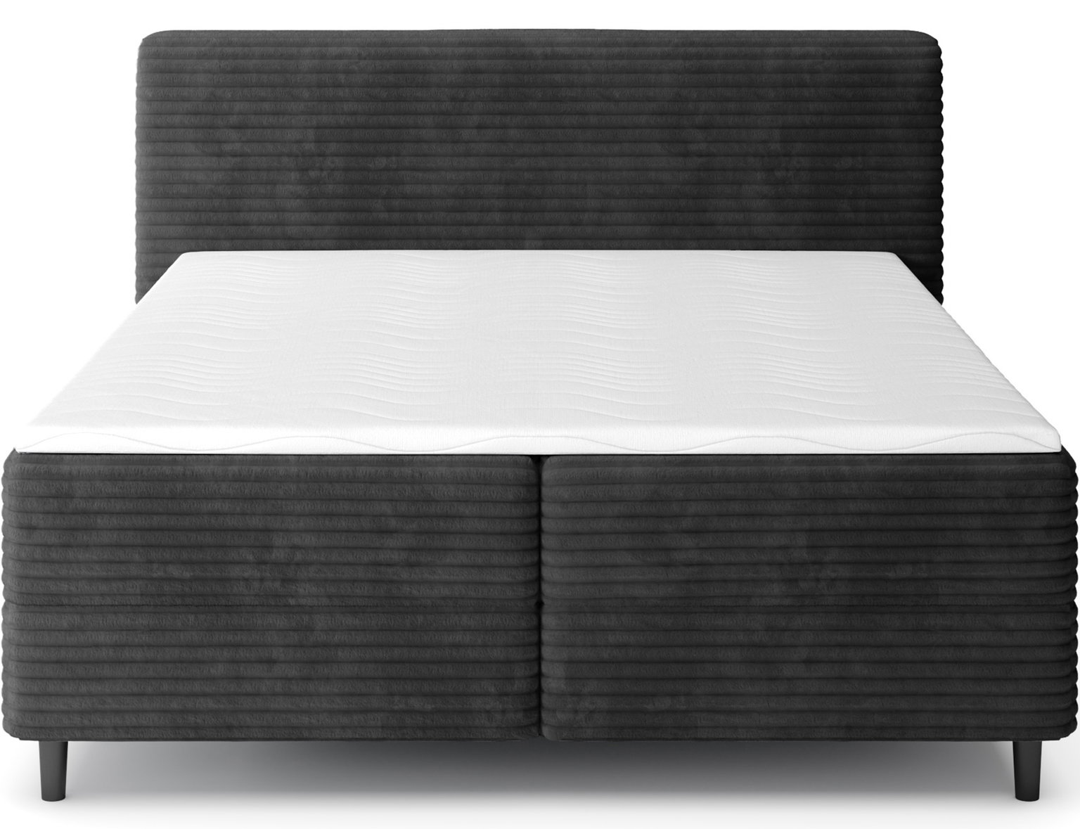 Lova su čiužiniu Cortiko 180x200, juoda - 3