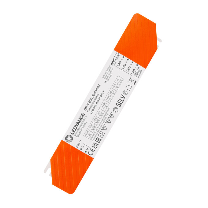 LED transformatorius LEDVANCE DR, IP20, 60 W, įėjimas AC220-240V, išėjimas DC24V-0