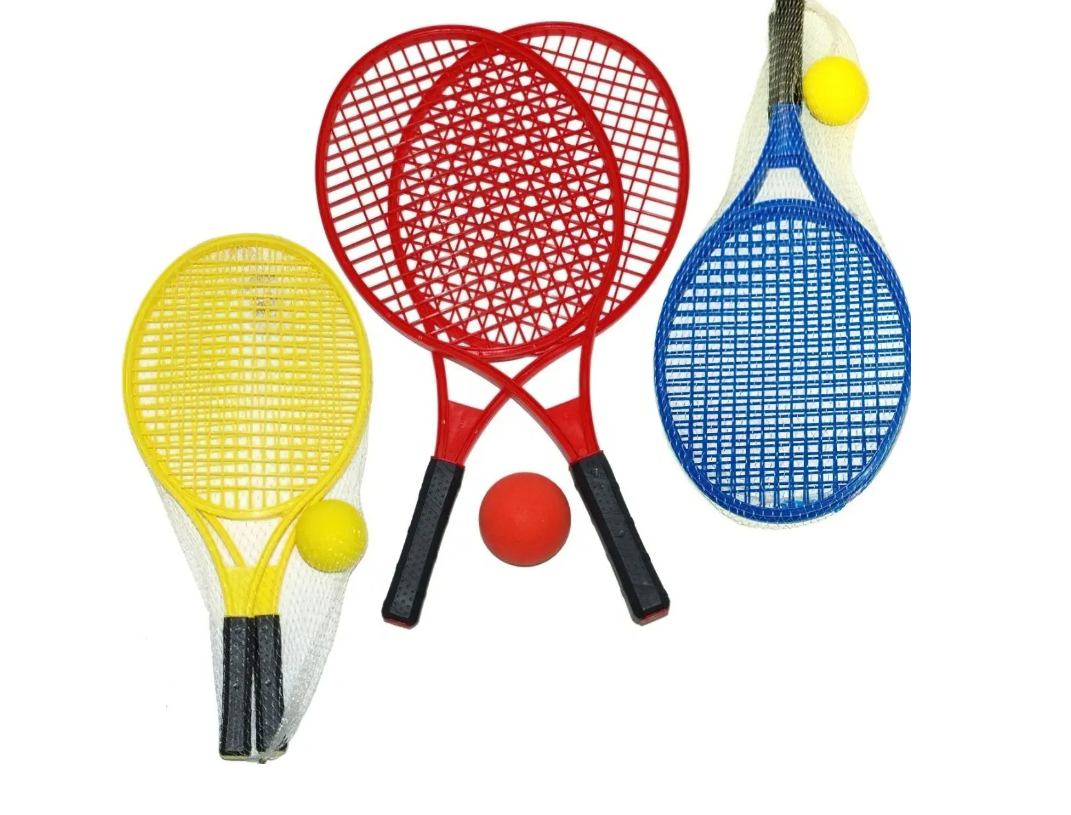 Tinklinės teniso raketės JUMBO, geltonos sp. 54 cm-1