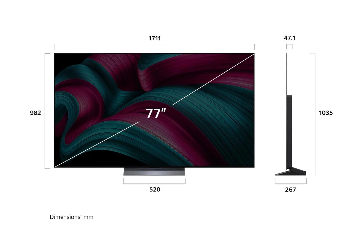 Televizorius LG OLED77C51LA, 77 ", 4K OLED - 5