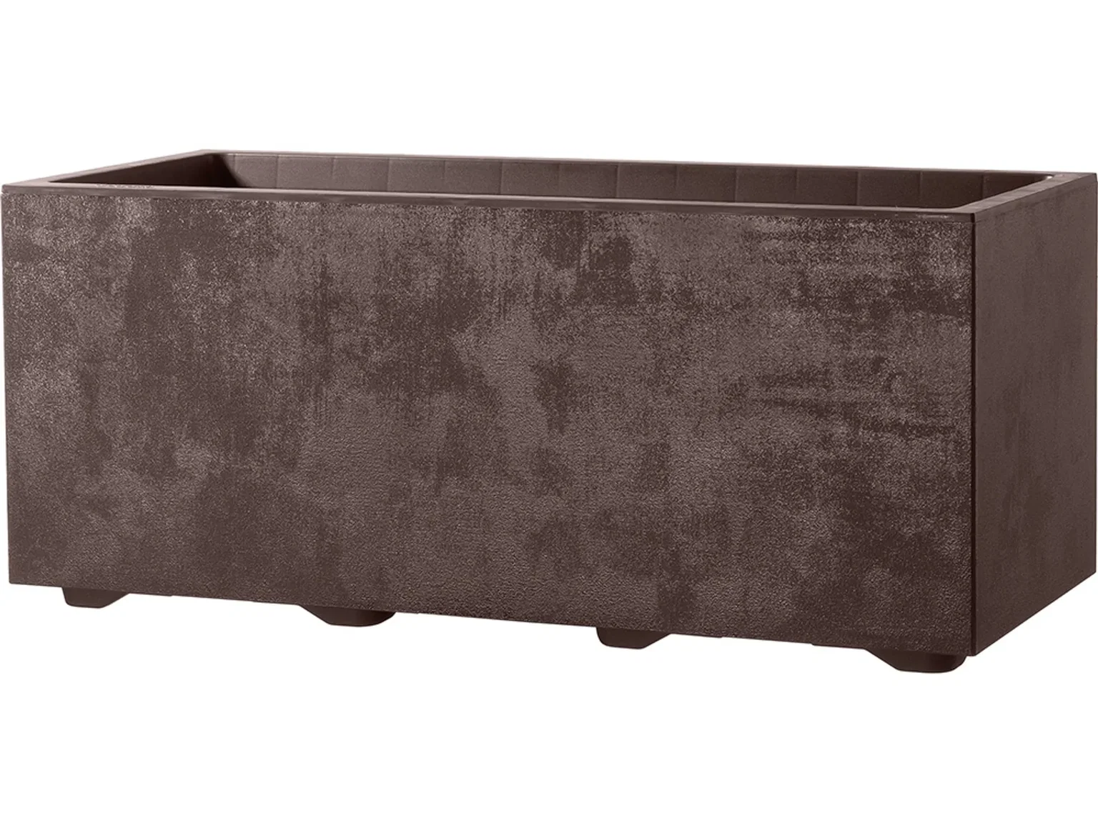 Lauko plastikinis vazonas MILLENNIUM, rudos sp., 59 x 25 x 25 cm-0