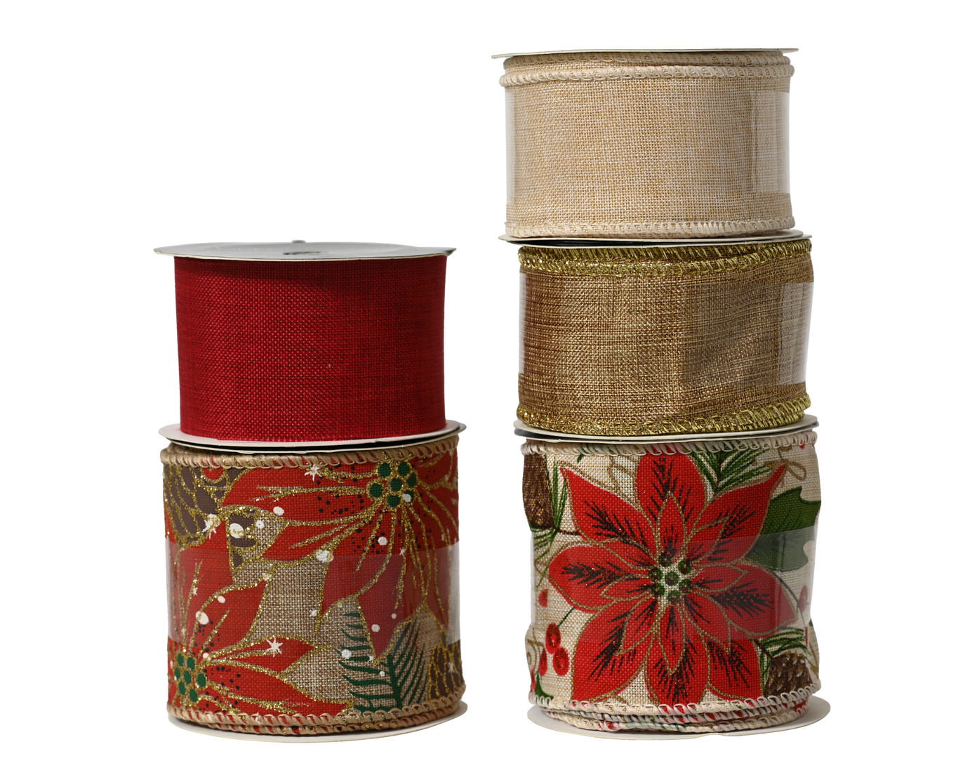 Dovanų pakavimo juostelė RIBBON, įvairių sp., 5 rūšių, 6,3 x 200 cm, 1 vnt-0