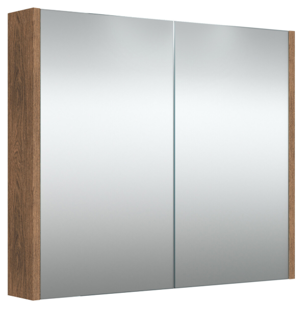 Vonios spintelė RB BATHROOM LUNA, su veidrodžiu, varinio ąžuolo sp., 78 x 65 x 12 cm-0