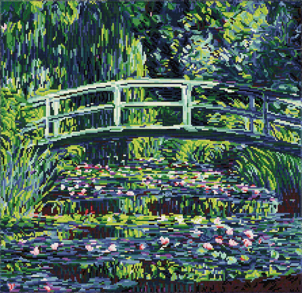 Deimantinė mozaika WATER LILIES APRES MONET 59x57 cm