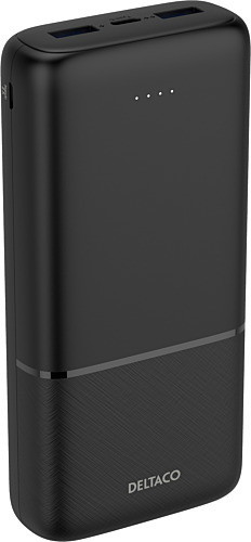 Išorinė baterija DELTACO, 20 000 mAh, 2 x USB-A, 18 W, 1 x USB-C PD, 20 W, juodos sp.-1