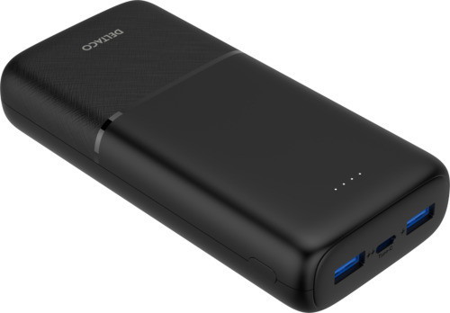 Išorinė baterija DELTACO, 20 000 mAh, 2 x USB-A, 18 W, 1 x USB-C PD, 20 W, juodos sp.-0