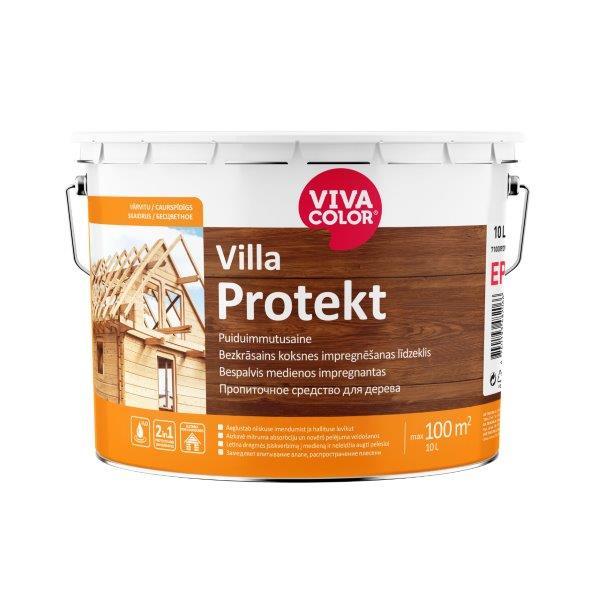 Medienos impregnantas VIVACOLOR VILLA PROTEKT, bespalvis, 10 l-0