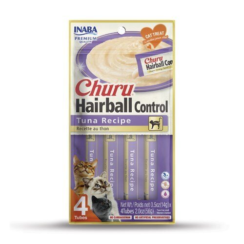 Skanėstas katėms CHURU Hairball, su tunu, 4 vnt-0