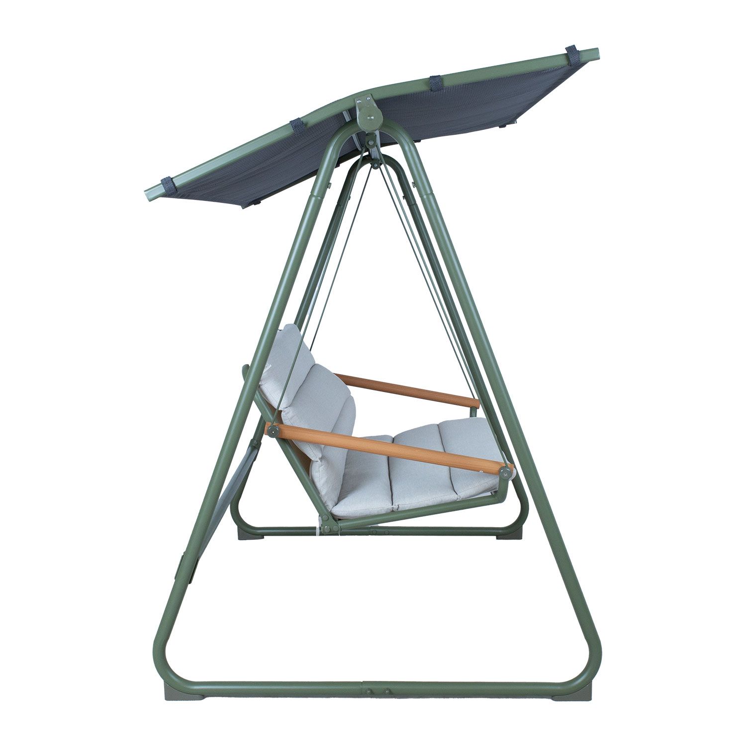 Dvivietė supuoklė MASSIOM 186 x 122 x 162 cm, žalia-1