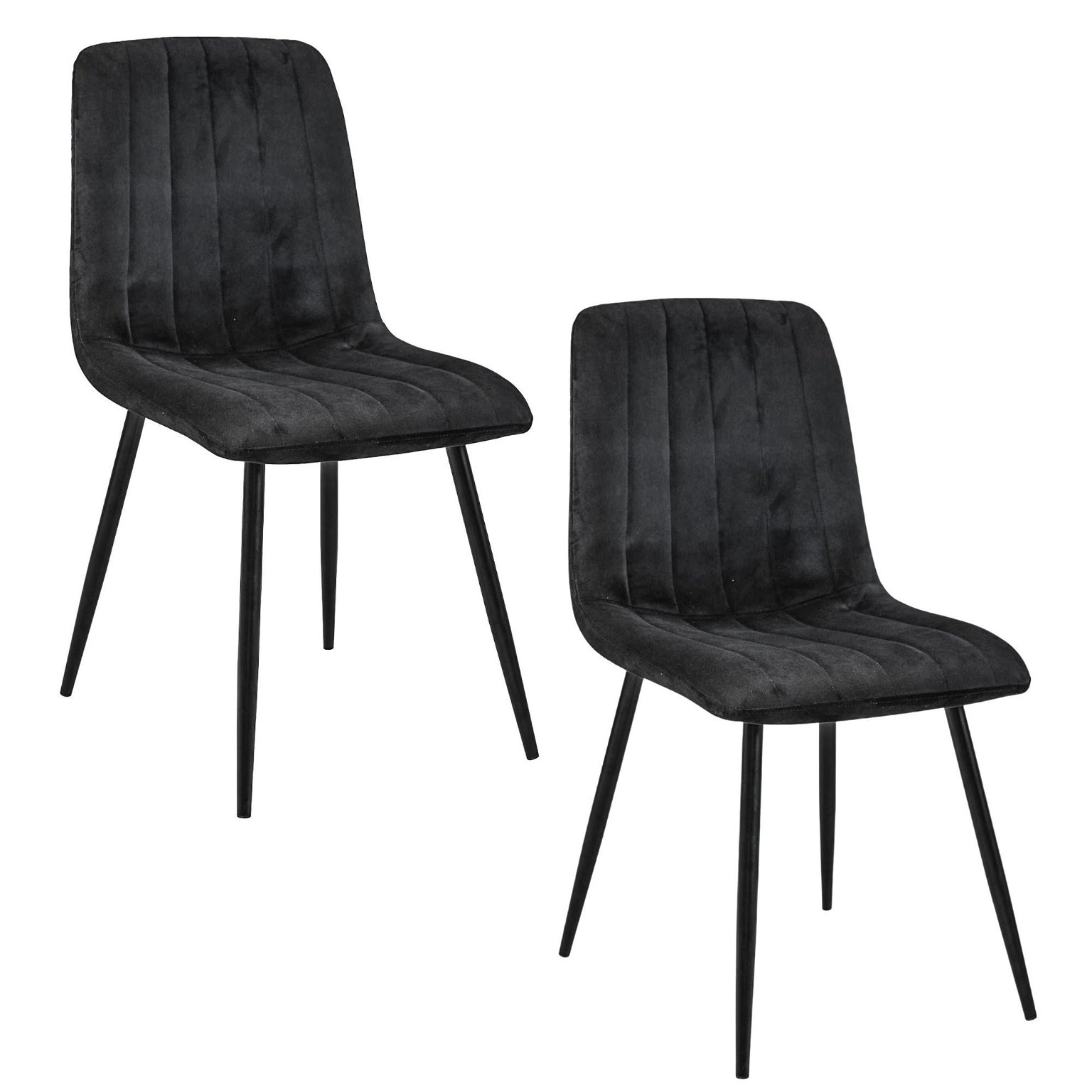 2-ių kėdžių komplektas SJ.9, juoda - 1