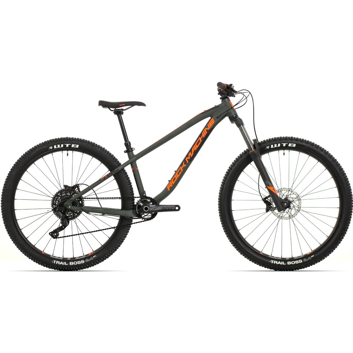 Kalnų dviratis Rock Machine 29 Blizz TRL 40-29 tamsiai žalias/oranžinis (L)