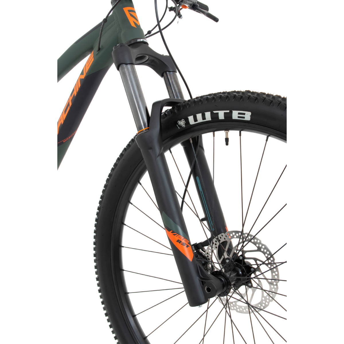 Kalnų dviratis Rock Machine 29 Blizz TRL 40-29 tamsiai žalias/oranžinis (L) - 5