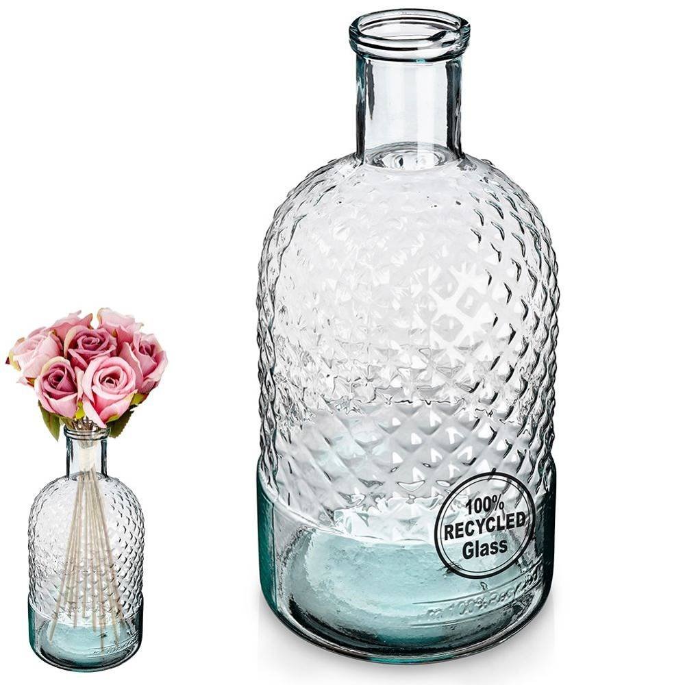 Stiklinė vaza BOTTLE iš perdirbto stiklo, 12 x 23 cm - 4