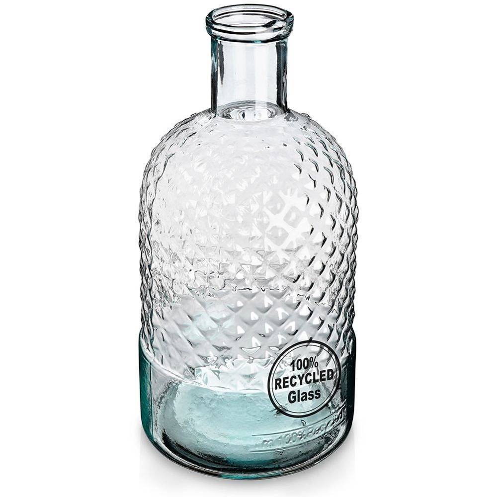 Stiklinė vaza BOTTLE iš perdirbto stiklo, 12 x 23 cm