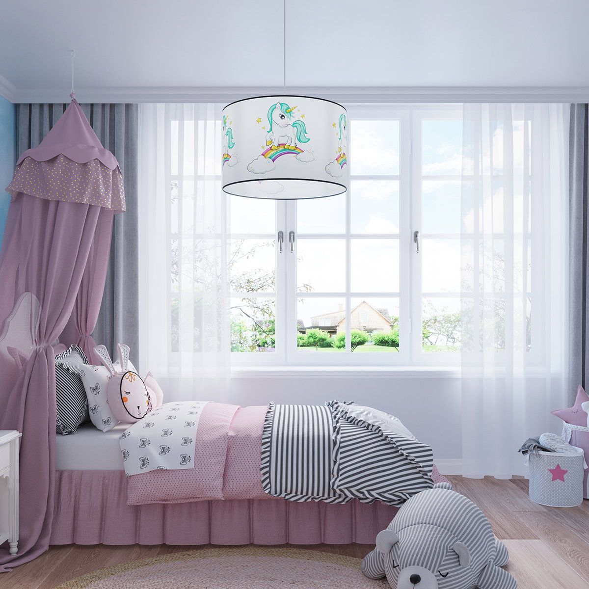 Pakabinamas šviestuvas SOLLUX UNICORN 40, 1xE27, max 15 W LED, daugiaspalvis - 7