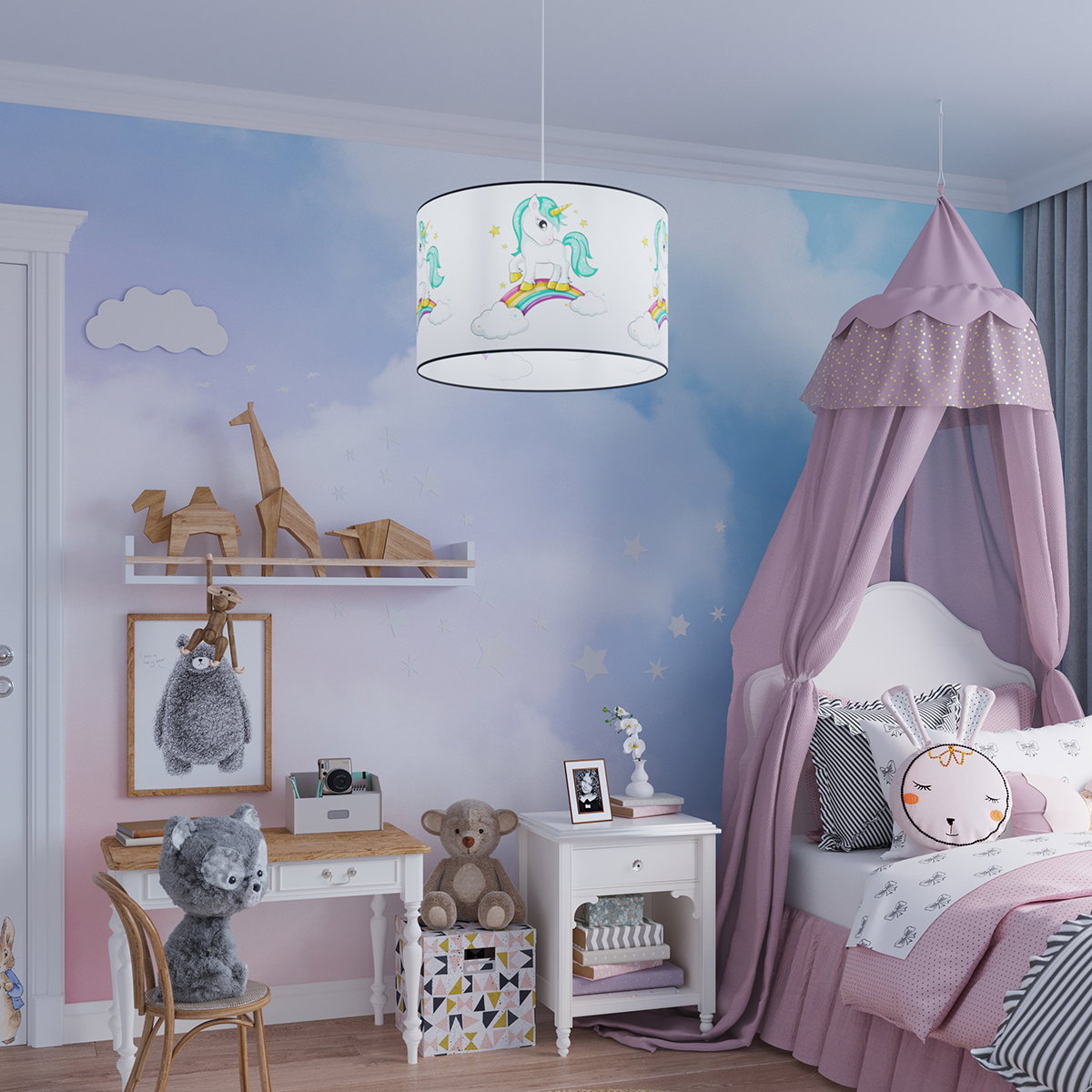 Pakabinamas šviestuvas SOLLUX UNICORN 40, 1xE27, max 15 W LED, daugiaspalvis - 6