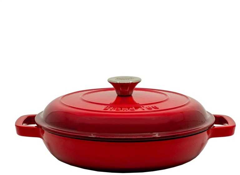 Gili ketaus keptuvė GRAND FEU, su dangčiu, raudonos sp., 2,6 l