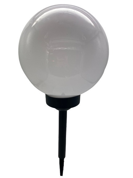 Įsmeigiamas LED lauko šviestuvas BURBULAS RGB, įkraunamas saulės energija, 4 LED, IP44, Ø15xh43,5 cm-0