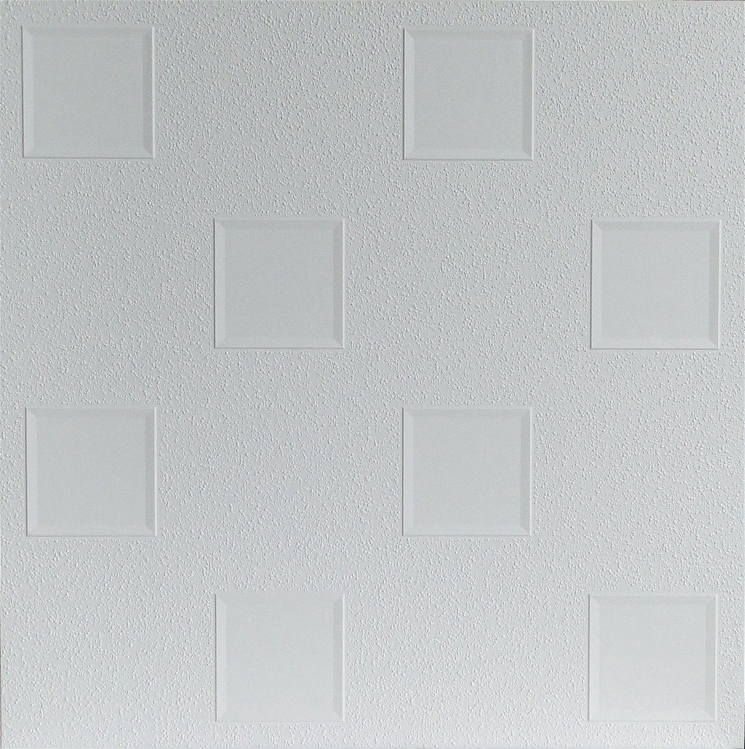 Klijuojamos lubų plokštės OKTAWA, plaunamos, baltos sp., 50 x 50 cm