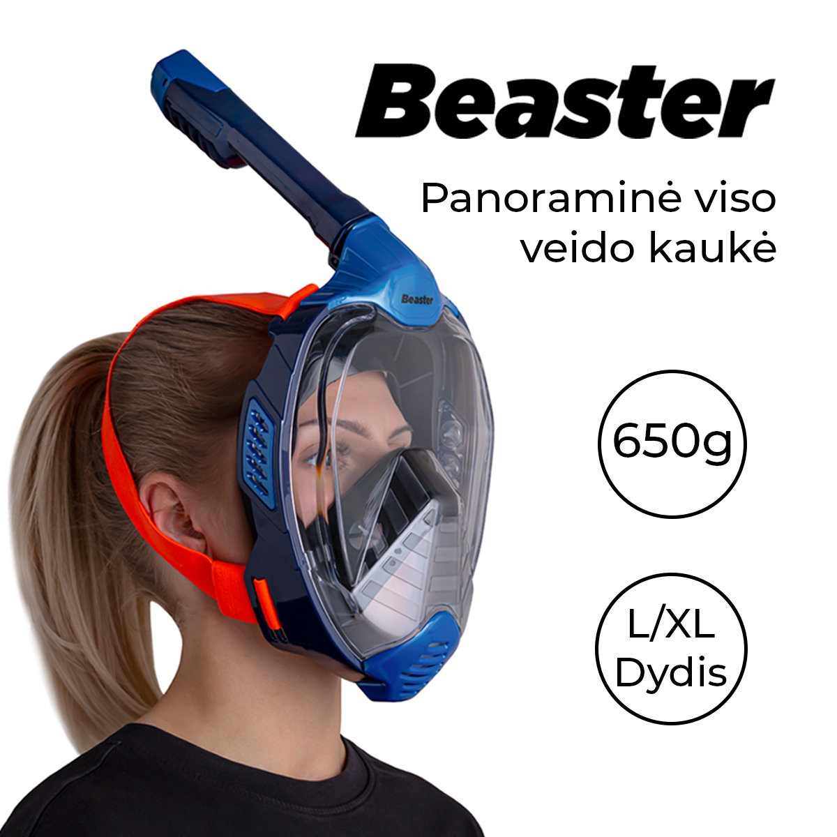 Nardymo kaukė Beaster BS1520SF, L/XL - 8