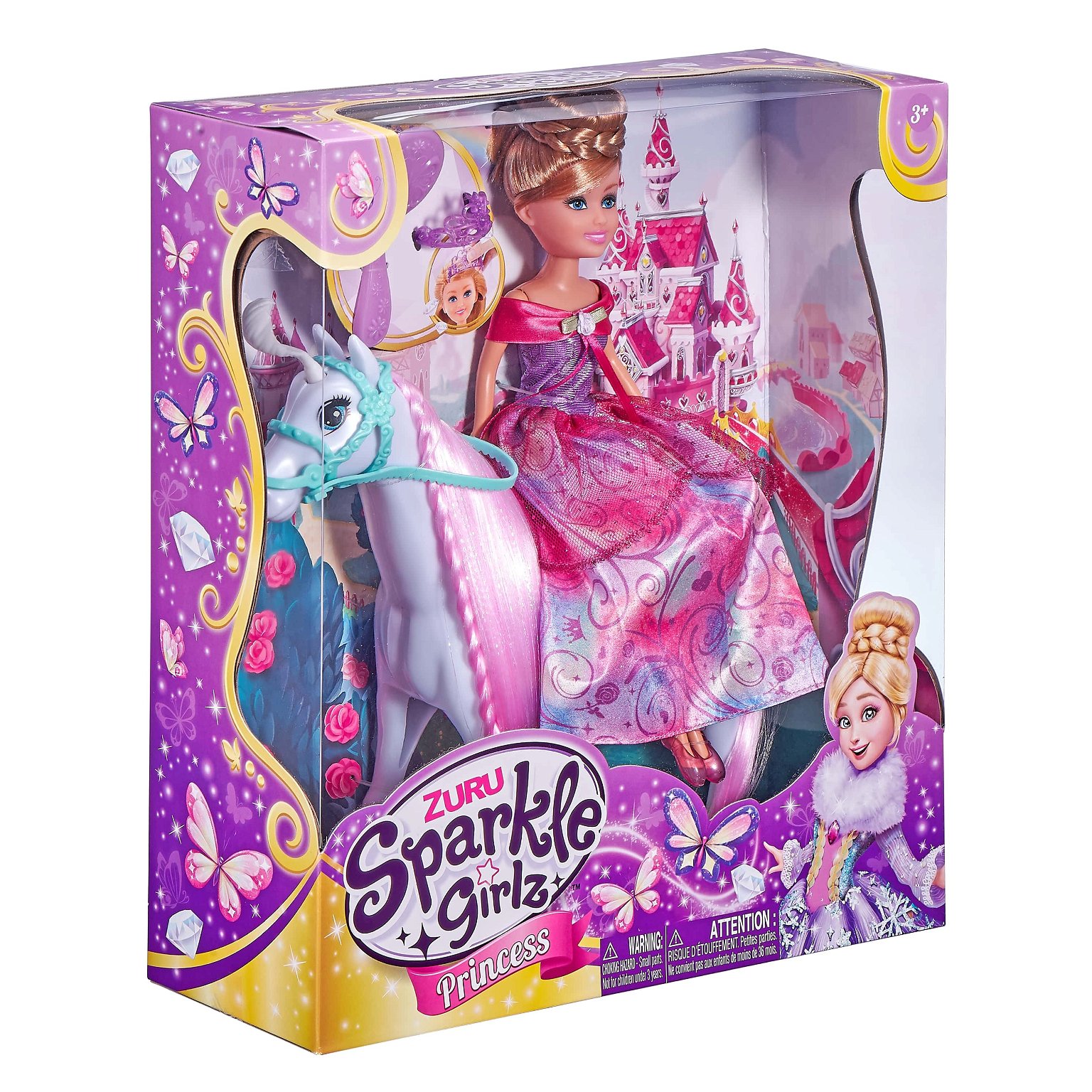 SPARKLE GIRLZ lėlės žaidimų rinkinys su arkliu Princess, 10057 - 2