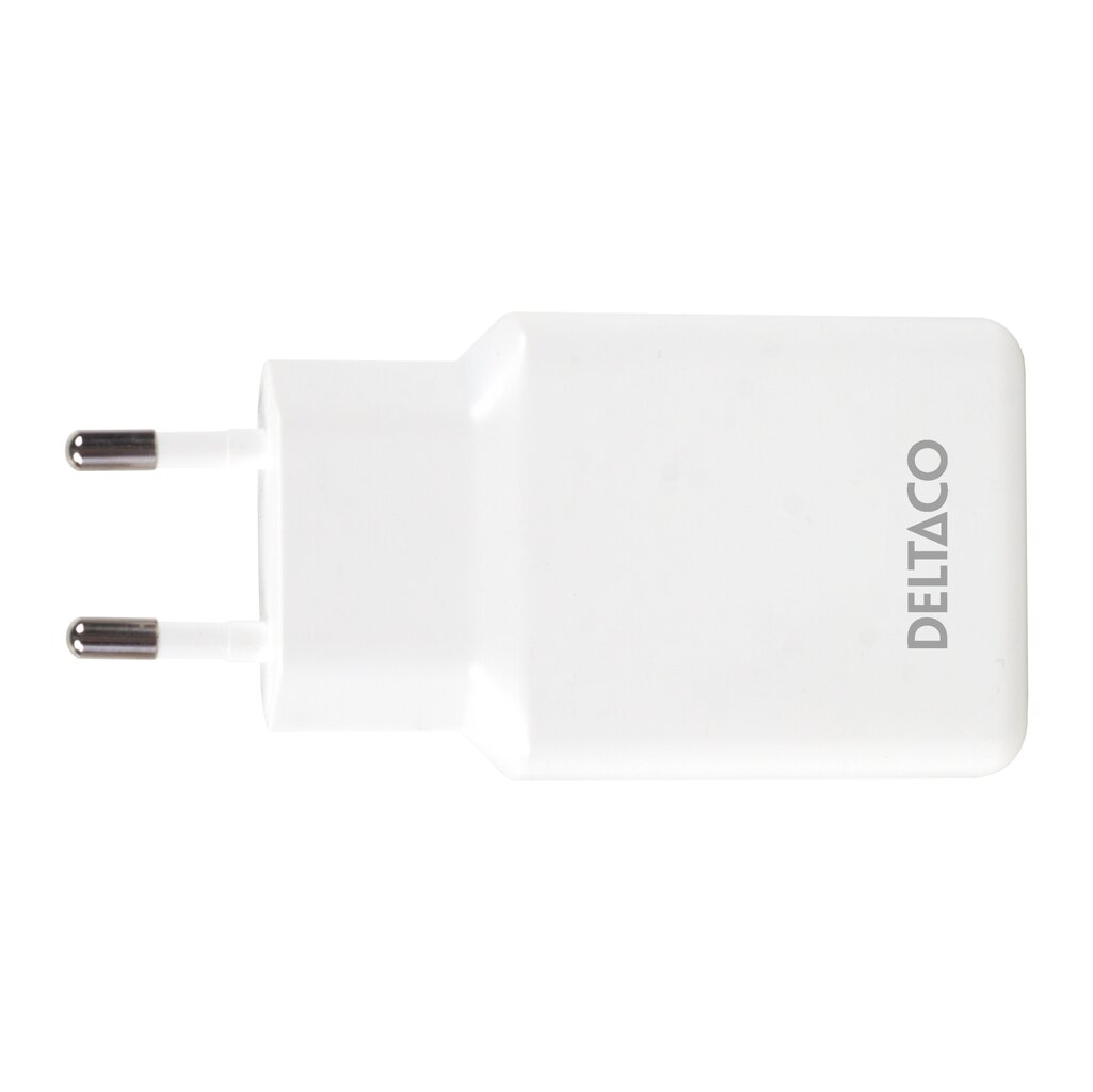 Sieninis įkroviklis DELTACO USBC-AC200, 2 x USB-C PD, 45 W, baltos sp. - 3