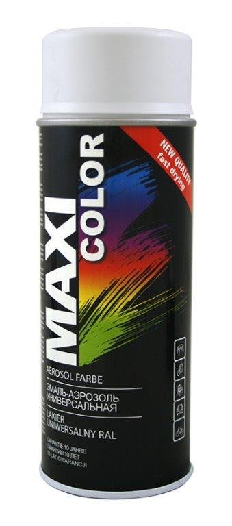 Purškiami dažai MAXI-COLOR RAL9016, blyškios baltos sp., 400 ml