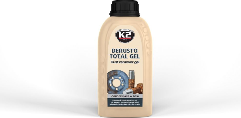 Rūdžių valiklis K2 DERUSTO TOTAL GEL RŪDŽIŲ VALIKLIS, 250 ml