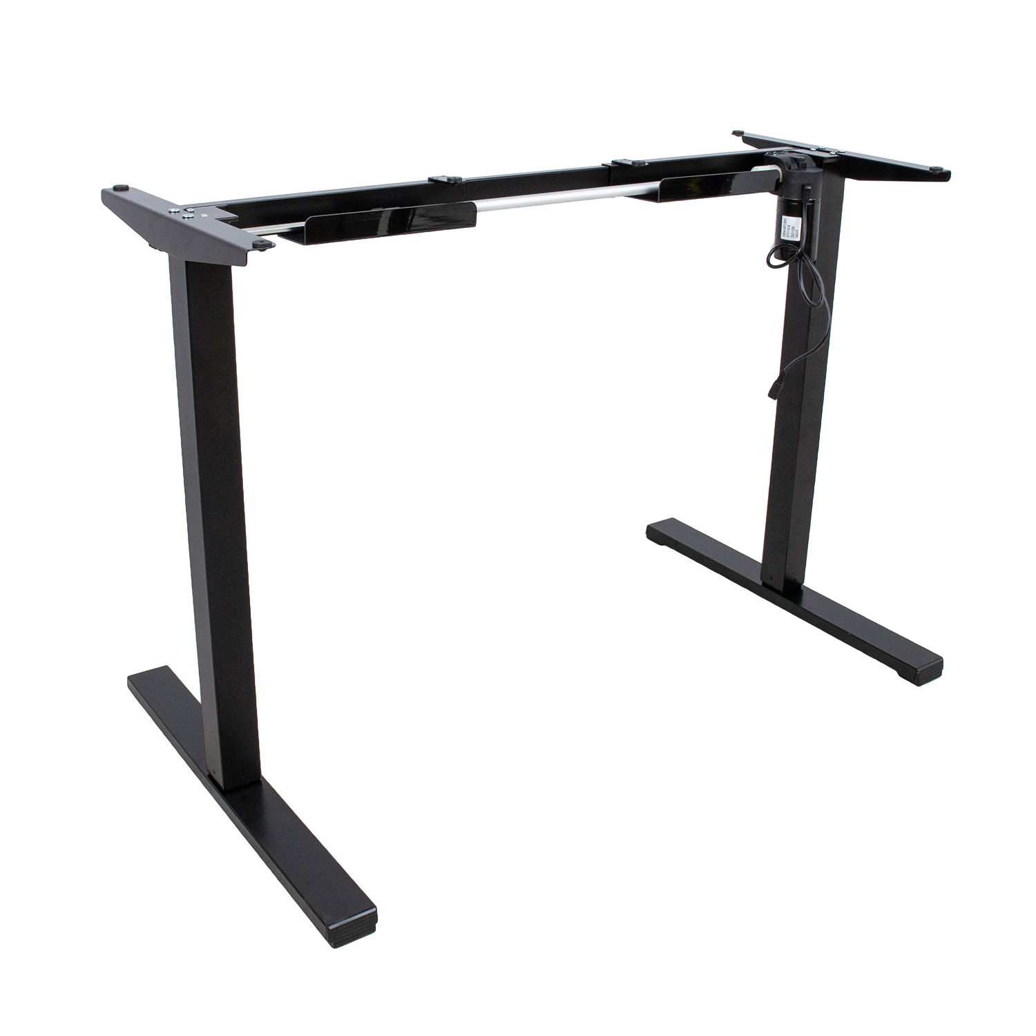 Reguliuojamo rašomojo stalo kojos ERGO OPTIMAL su 1 varikliu, 50-70x100-140 cm, juoda - 2