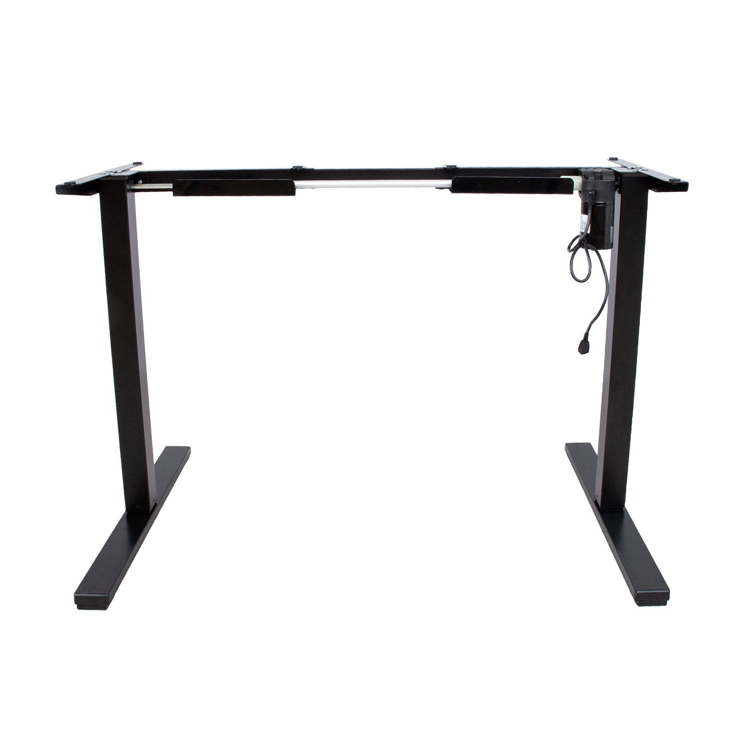 Reguliuojamo rašomojo stalo kojos ERGO OPTIMAL su 1 varikliu, 50-70x100-140 cm, juoda - 3