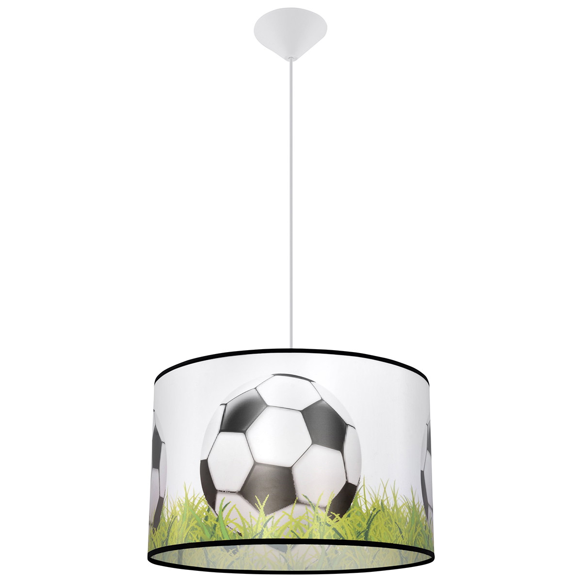 Vaikiškas šviestuvas SOLLUX FOOTBALL C 40, 1xE27, max 15 W LED, balta/juoda/žalia-0