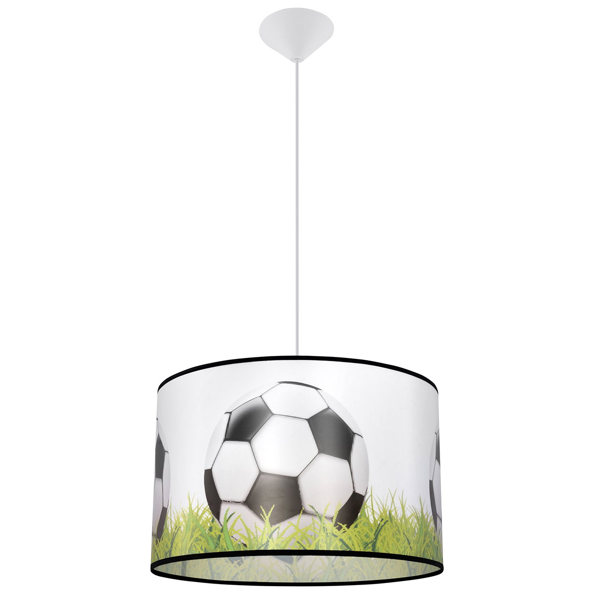 Vaikiškas šviestuvas SOLLUX FOOTBALL C 40, 1xE27, max 15 W LED, balta/juoda/žalia-0