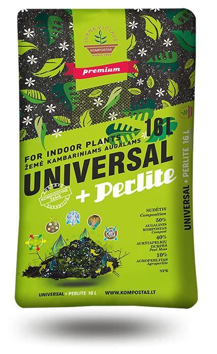 Universali kompostinė žemė su perlitu JUKNEVIČIAUS, 16 l-0