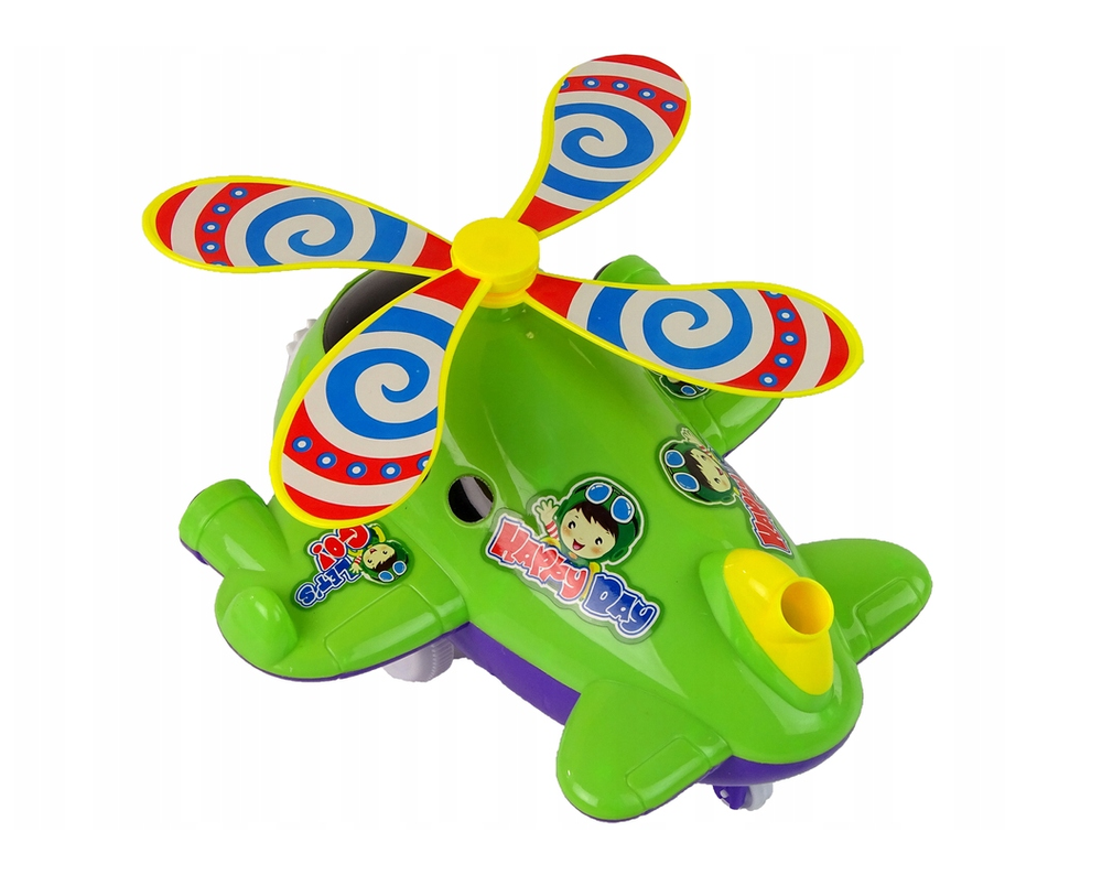 Stumiamas žaislas "Lėktuvas", žalias - 6