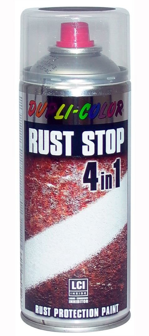 Purškiami antikoroziniai dažai RUST-STOP, matiniai, aliuminio sp., 400 ml