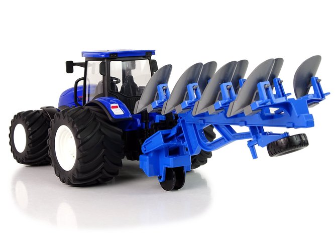 Traktorius su nuotolinio valdymo pultu, 1:24, mėlynas - 6