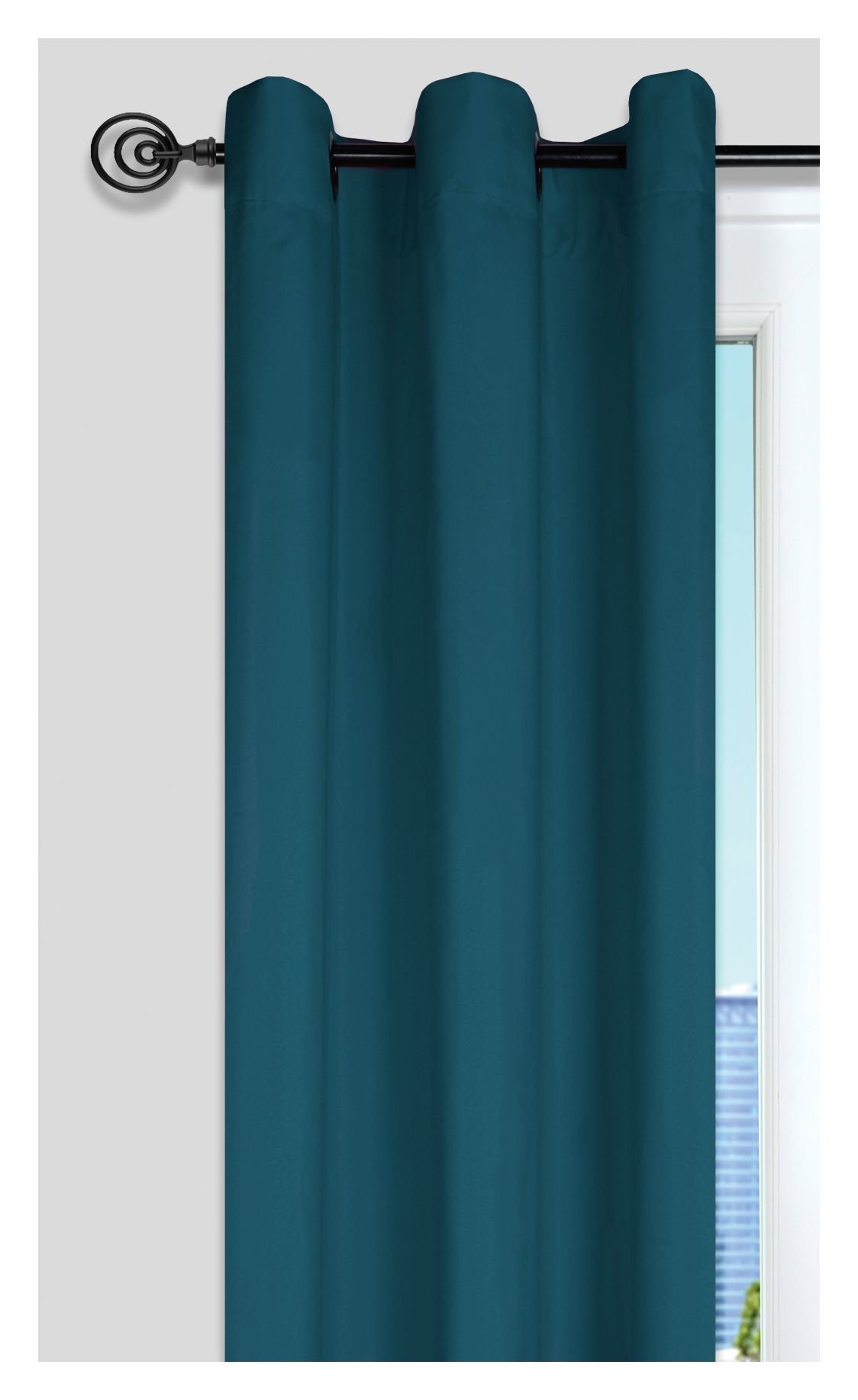 Naktinė užuolaida NELSON, t. mėlynos sp., 135 x 240 cm, 100 % PES